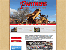 Tablet Screenshot of partners-excavating.com